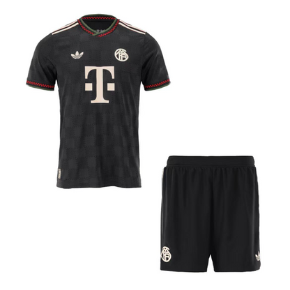 Játékos Bayern Munich Idegenbeli Harmadik Mez Szett (Mez+Nadrág) 2025/26 Fekete
