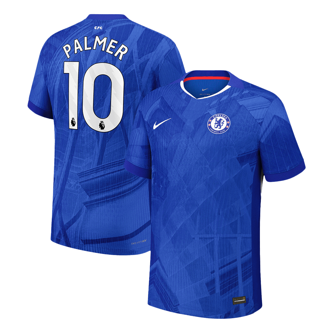 PALMER #10 Hiteles Chelsea Otthon Soccer Mez 2025/26 Kék