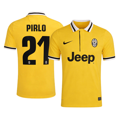 PIRLO #21 Juventus Idegenbeli Retro Futball Mez 2013/14 Sárga