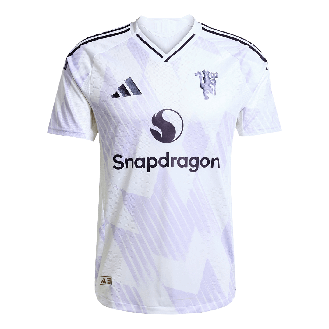 Hiteles Manchester United Idegenbeli Soccer Mez 2025/26 Fehér