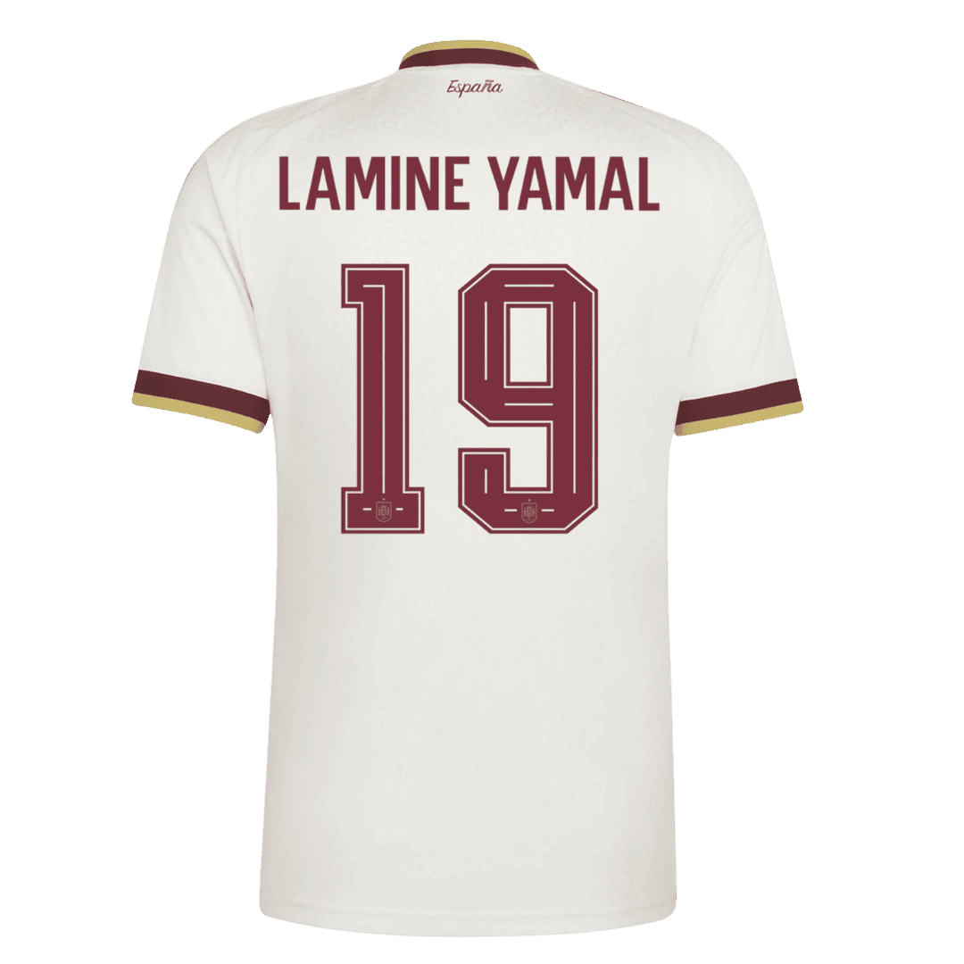 LAMINE YAMAL #19 Spain Idegenbeli Világbajnoki Mez 2026 Fehér