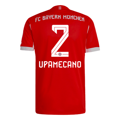 UPAMECANO #2 Bayern Munich Játékos Otthon Mez 2025/26 Piros