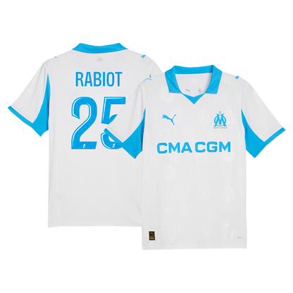 RABIOT #25 Marseille Otthon Mez 2025/26 Fehér
