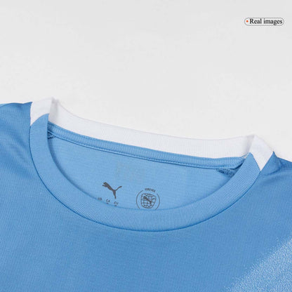 DE BRUYNE #17 Manchester City Otthoni Futball Mez 2025/26 Kék