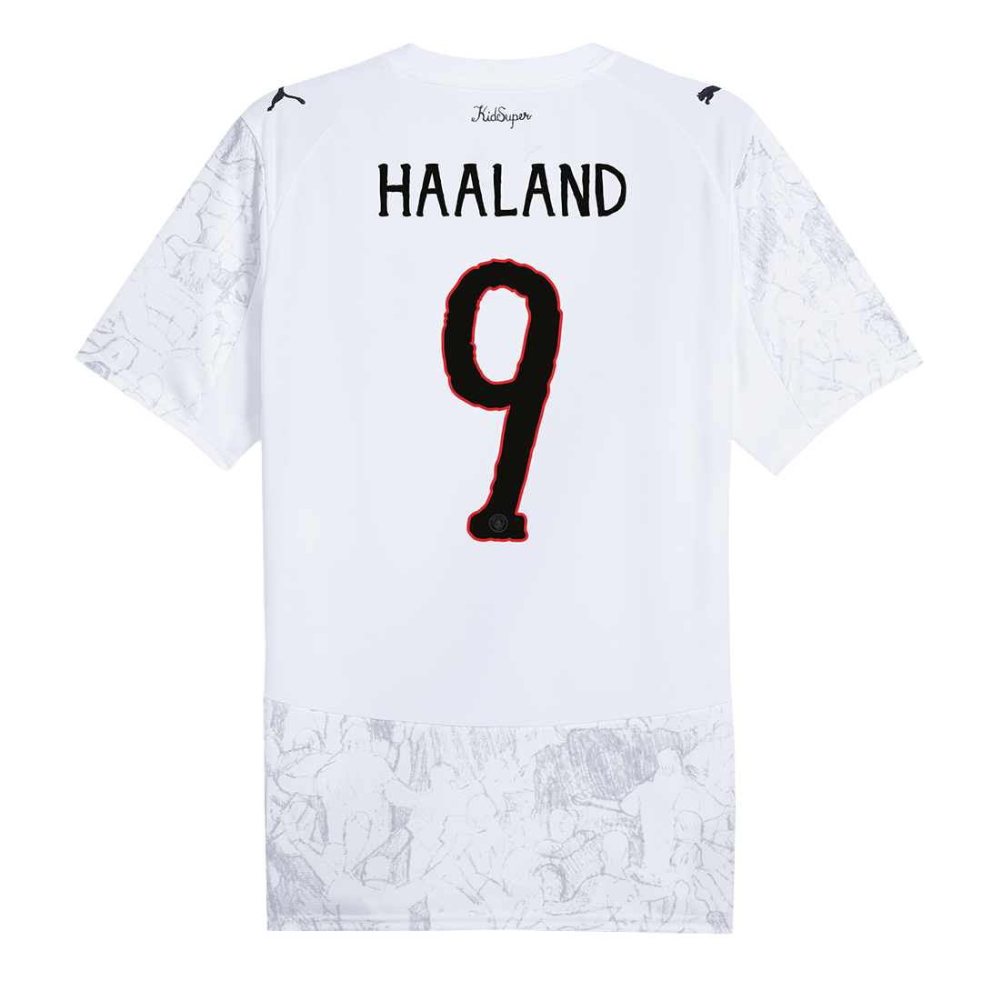 HAALAND #9 Manchester City Futball Mez 2025/26 Fehér