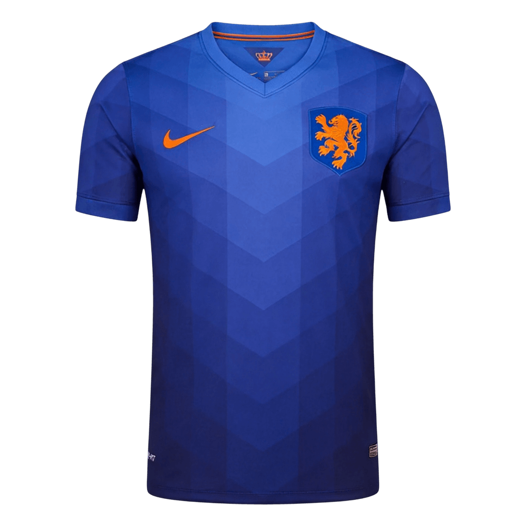 Netherlands Idegenbeli Retro Futball Mez 20/14 Kék