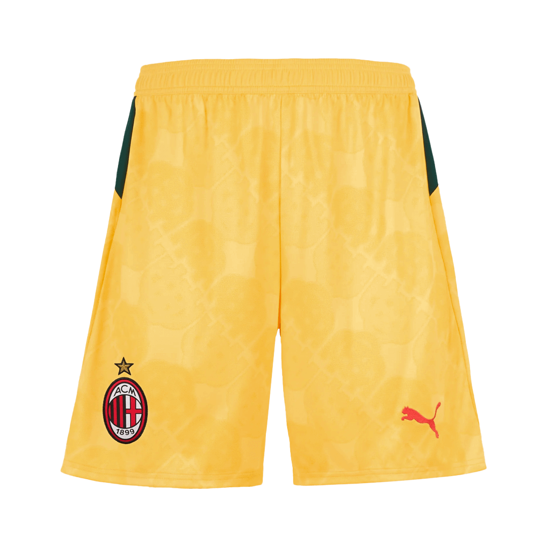 AC Milan Idegenben Harmadik Mez Szett (Mez + Nadrág) 2025/26- Sárga