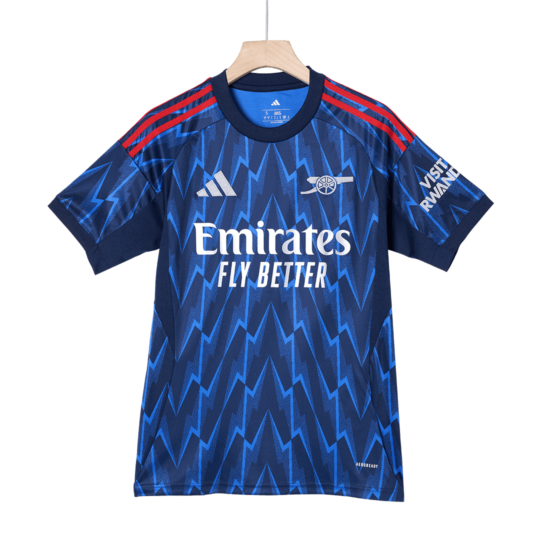 ØDEGAARD #8 Arsenal Idegenbeli Soccer Mez 2025/26 Kék