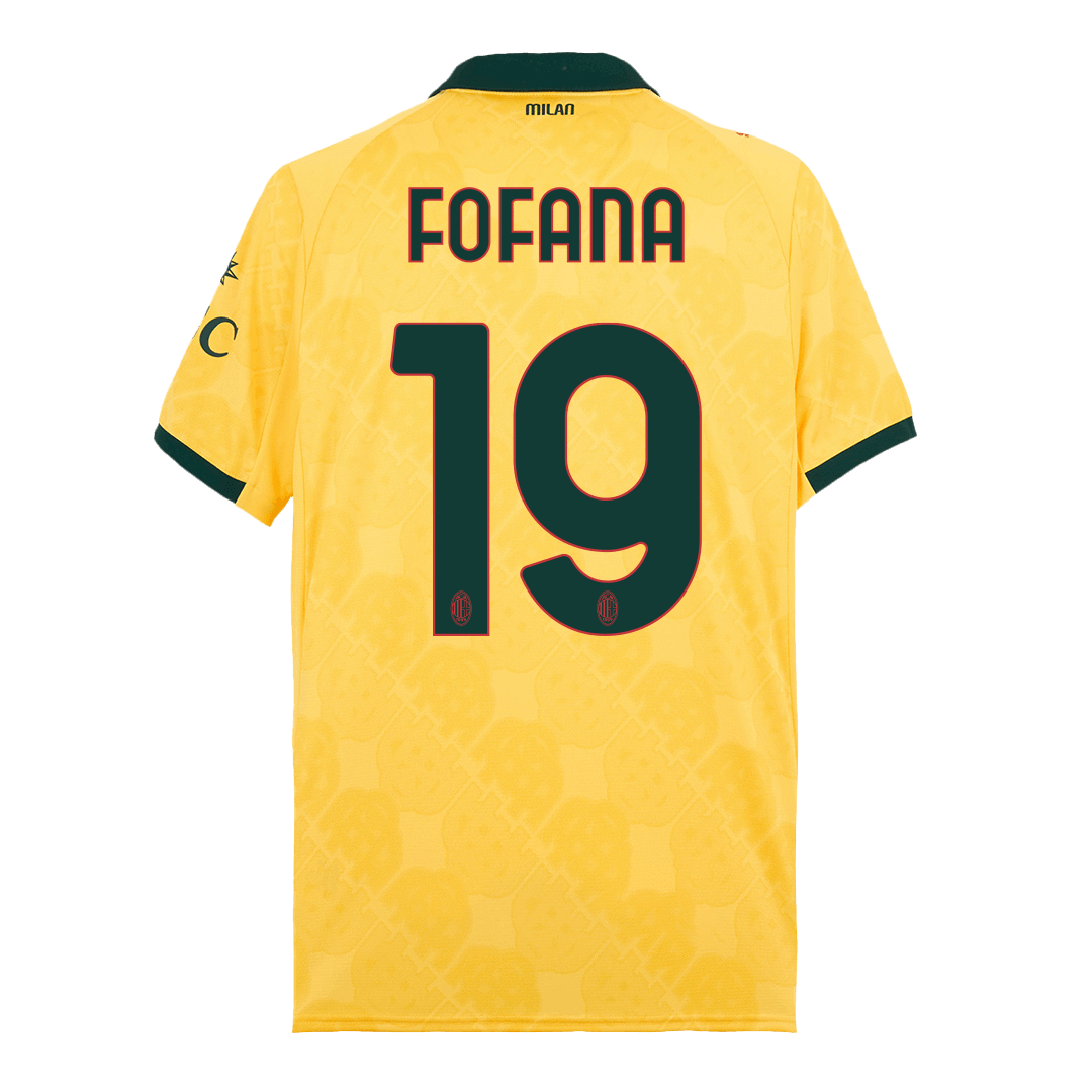 FOFANA #19 AC Milan Idegenbeli Harmadik Mez 2025/26 Sárga