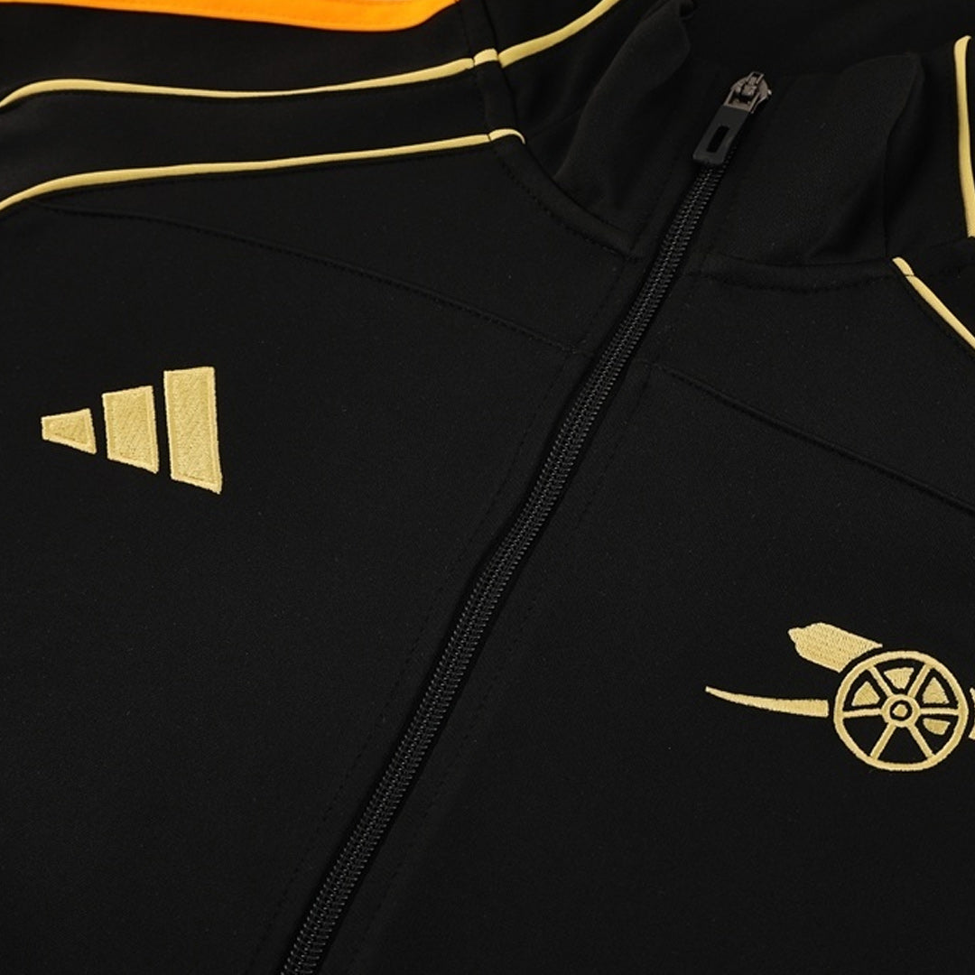 Arsenal Kabát Szett (Dzseki+Nadrág) Edzés Dzseki 2025/26 Fekete