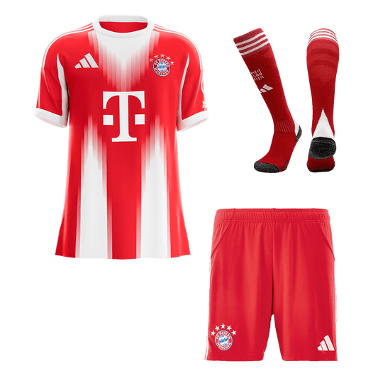 Bayern Munich Otthon Mez Szett (Mez+Nadrág+Zokni) 2025/26 Piros