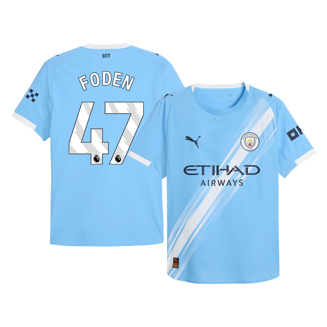 FODEN #47 Manchester City Játékos Otthon Mez 2025/26 Kék