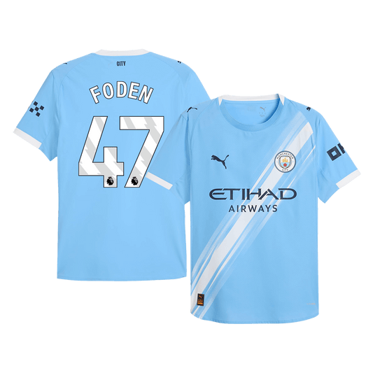 FODEN #47 Manchester City Játékos Otthon Mez 2025/26 Kék