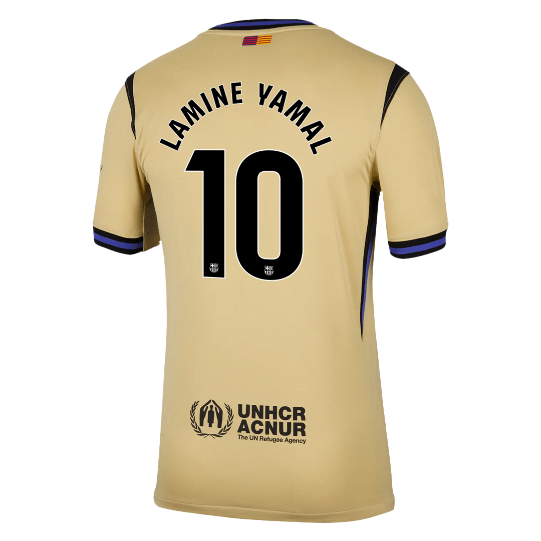 LAMINE YAMAL #10 Barcelona 
 Idegen 
 Futball Mez 
2025/26 
 Sárga