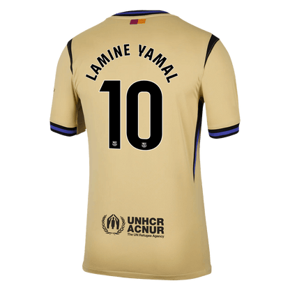 LAMINE YAMAL #10 Barcelona 
 Idegen 
 Futball Mez 
2025/26 
 Sárga