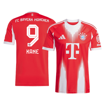 KANE #9 Bayern Munich Otthon Soccer Mez 2025/26 Piros