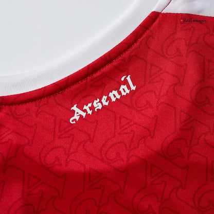 Arsenal Otthoni Hosszú Ujjú Soccer Mez 2025/26 Piros