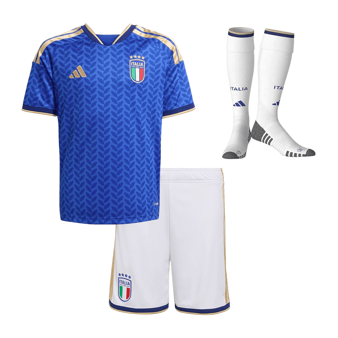 Italy Gyerek Hazai Világbajnokság Mez Készlet(Mez+Nadrág+Zokni) 2025/26 Kék