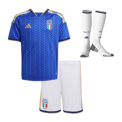 Italy Gyerek Hazai Világbajnokság Mez Készlet(Mez+Nadrág+Zokni) 2025/26 Kék