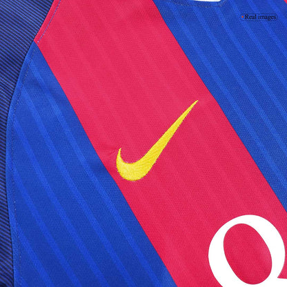 MESSI #10 Barcelona Hazai Retro Futball Mez 2016/17 Piros&Kék
