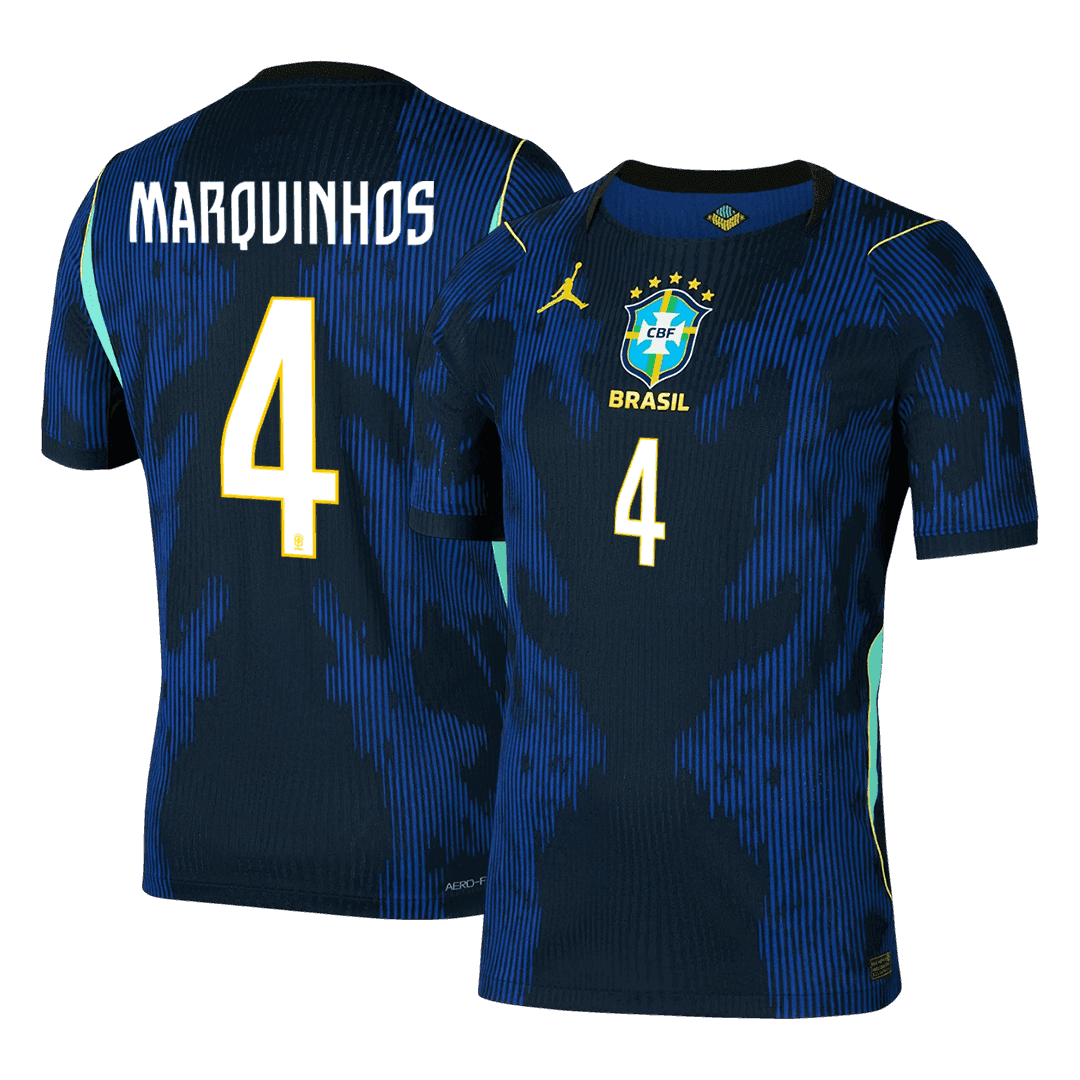 MARQUINHOS #4 Brazil Játékos Verzió Idegenbeli Mez Világbajnoki 2026