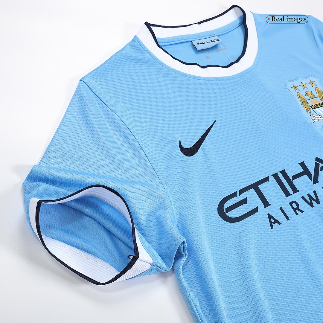 Manchester City Otthon Retro Futball Mez 2013/14 Kék