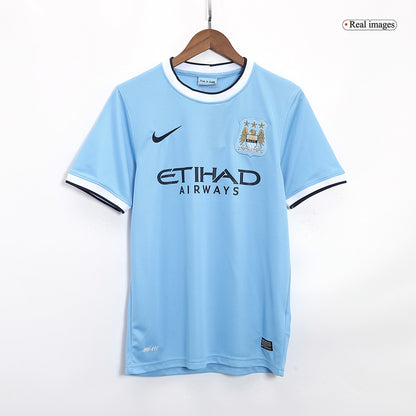Manchester City Otthon Retro Futball Mez 2013/14 Kék