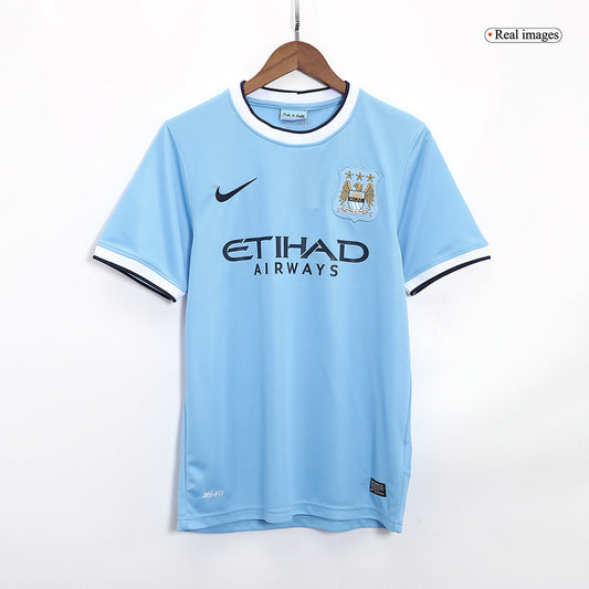 Manchester City Otthon Retro Futball Mez 2013/14 Kék