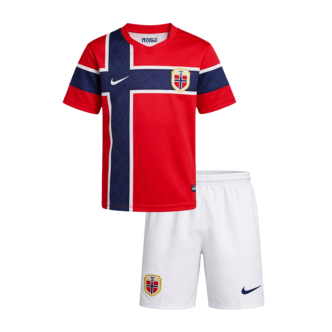Norway Gyerek Hazai Világbajnokság Mez 2026 Piros