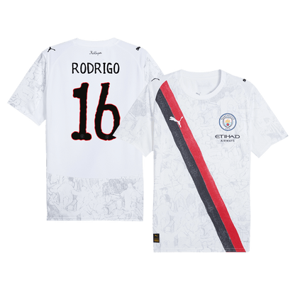 RODRIGO #16 Manchester City Futball Mez 2025/26 Fehér