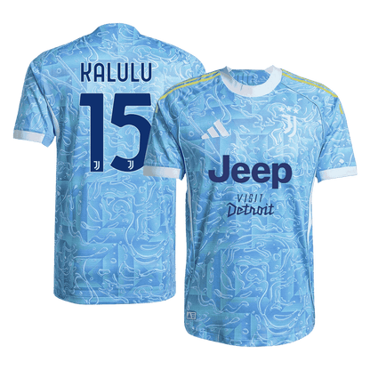 KALULU #15 Juventus Játékos Idegenbeli Mez 2025/26 Kék