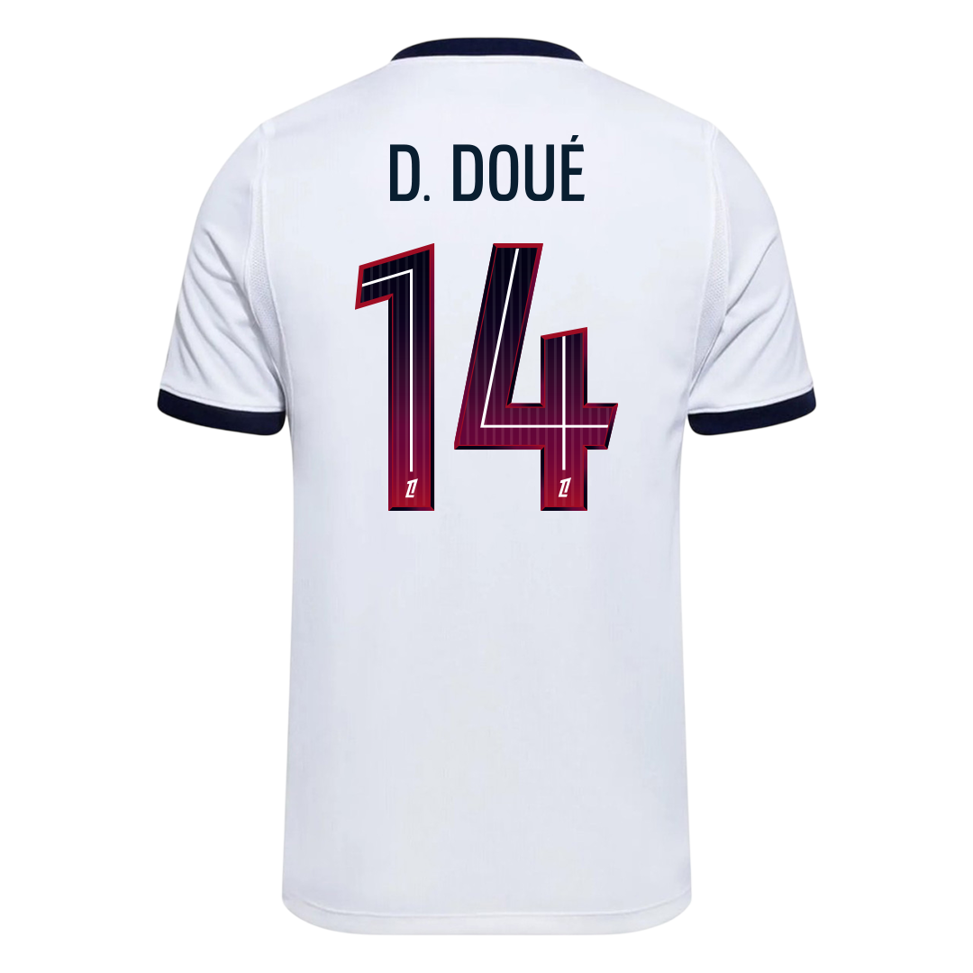D. DOUÉ #14 PSG Idegenbeli Mez 2026/27 Fehér