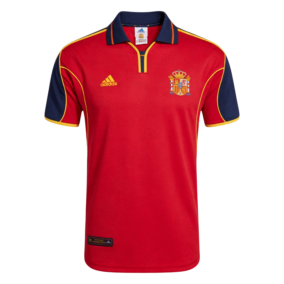 Spain Hazai Retro Futball Mez 2000 Piros