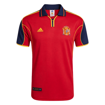 Spain Hazai Retro Futball Mez 2000 Piros