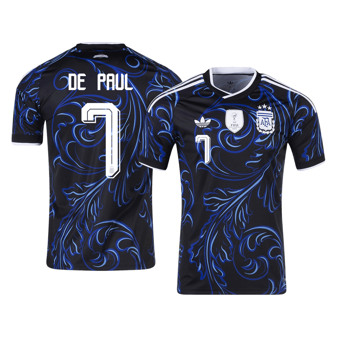 DE PAUL #7 Argentina Idegenbeli Mez 2026 Fekete