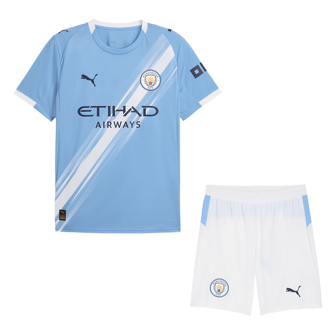 Manchester City Otthon Soccer Mez Készlet(Mez+Rövidnadrág) 2025/26 Kék
