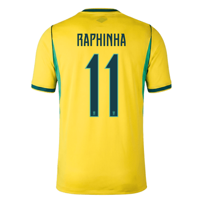 RAPHINHA #11 Brazil Hazai Mez 2026 Sárga