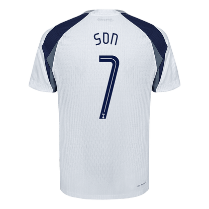 SON #7 Tottenham Hotspur Játékos Otthon Mez 2025/26 Fehér - UCL