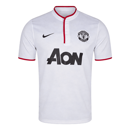 Manchester United Idegenbeli Retro Futball Mez 2013/14 Fehér