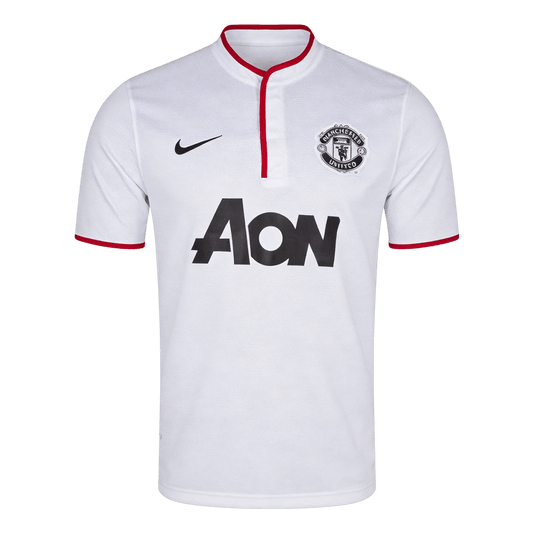 Manchester United Idegenbeli Retro Futball Mez 2013/14 Fehér