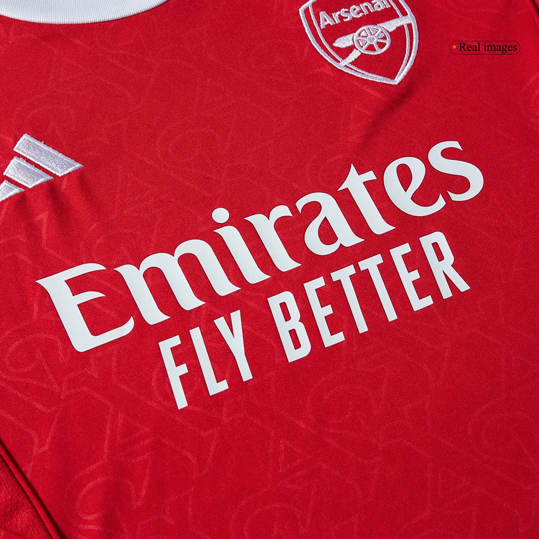Gyerekek Arsenal Otthoni Soccer Mez Készlet(Mez+Rövidnadrág) 2025/26 Piros