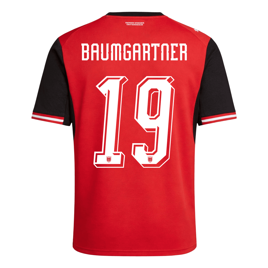 BAUMGARTNER #19 Austria Hazai Mez Világbajnoki 2026 Piros