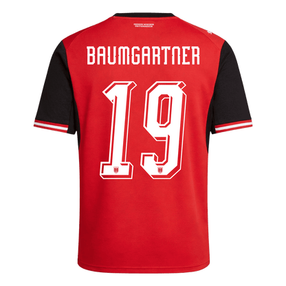 BAUMGARTNER #19 Austria Hazai Mez Világbajnoki 2026 Piros