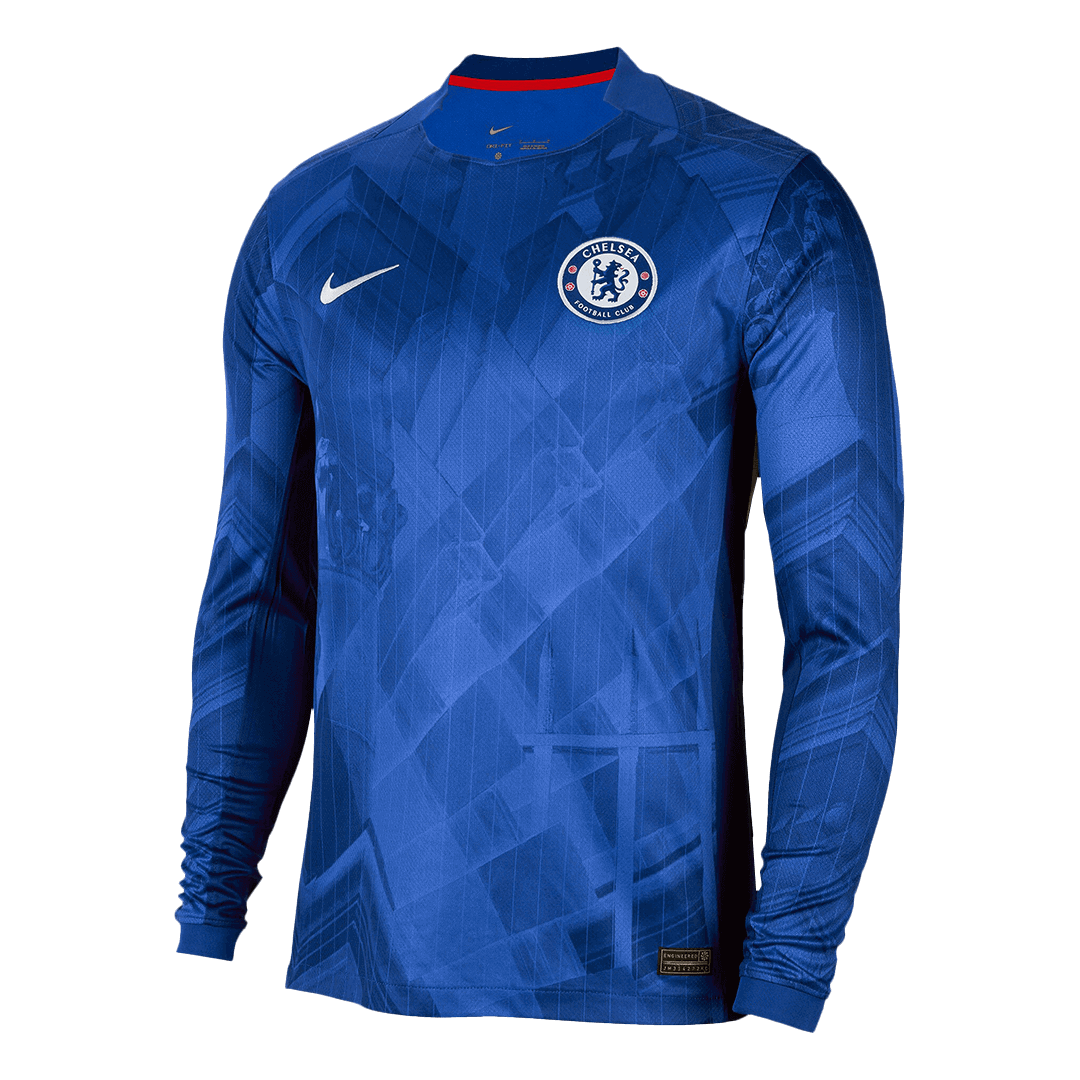 Chelsea Otthon Hosszú Ujjú Soccer Mez 2025/26 Kék