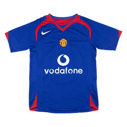 Manchester United Idegenbeli Retro Futball Mez 2005/06 Kék