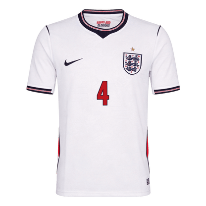 RICE #4 England Hazai Világbajnoki Mez 2026 Fehér