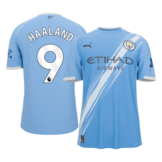 HAALAND #9 Manchester City Otthoni Futball Mez 2025/26 Kék