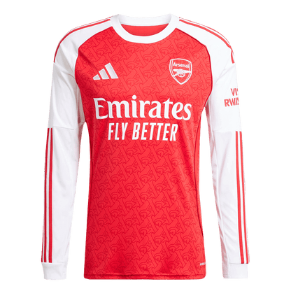 Arsenal Otthoni Hosszú Ujjú Soccer Mez 2025/26 Piros