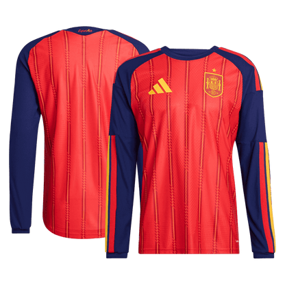 Spain Hazai Hosszú Ujjú Játékos Világbajnoki Mez 2026 Piros
