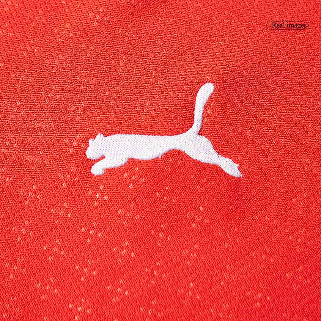 Portugal Otthon Hosszú Ujjú Mez 2025-Piros